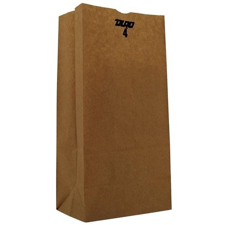 DURO Duro 18404 CPC 4 lbs Grocery Bag & 30 lbs Kraft - Brown; Case of 500 18404  CPC